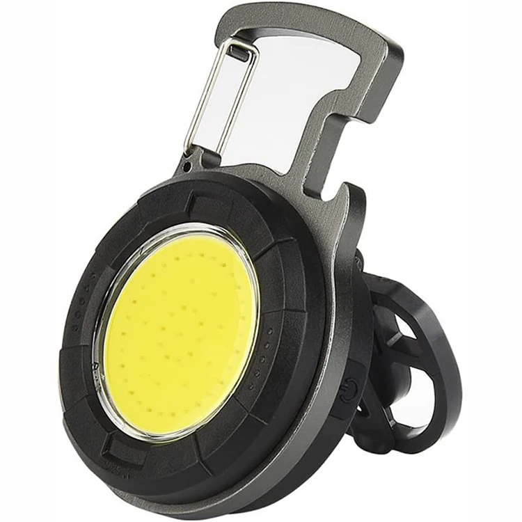 Новинка 2022, 4 режима освещения, портативные мини-фонарики со складным кронштейном, перезаряжаемый фонарик с брелоком