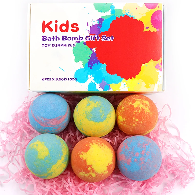 
Wholesale Private Label Handmade Organic Fizzy Bubble Bath Bomb Toys inside 