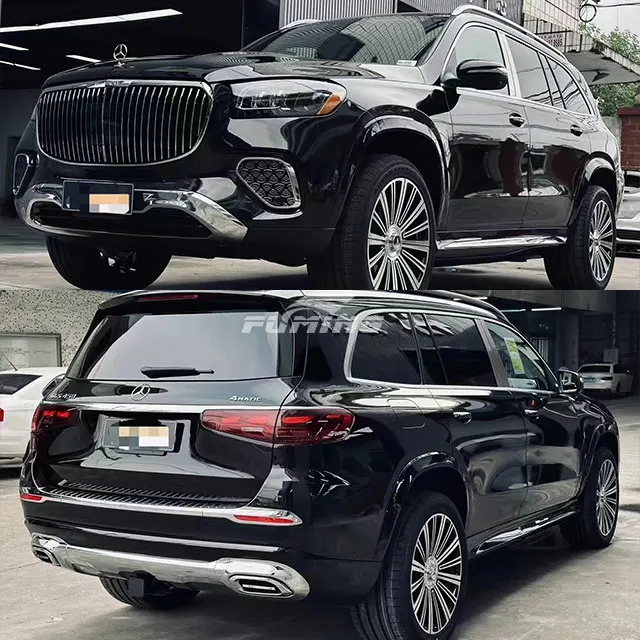 Для 24 Mercedes Benz GLS комплект для обновления экстерьера автомобиля модификация Maybach украшение решетка фар бампер