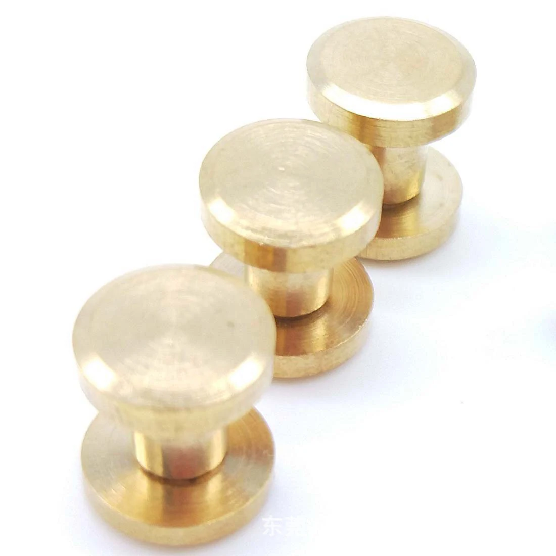 Decorative Round Head Brass Chicago screws For Luggage accessories