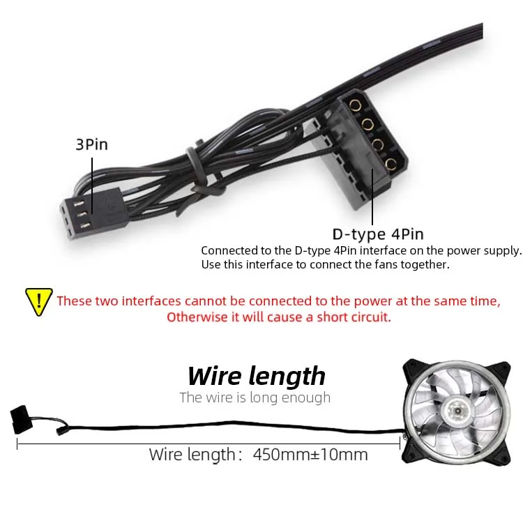 Low price COOLMOON OEM support gaming computer radiator Desktop pc 120 mm case fan 3PIN/4PIN fixed color silent fan for pc