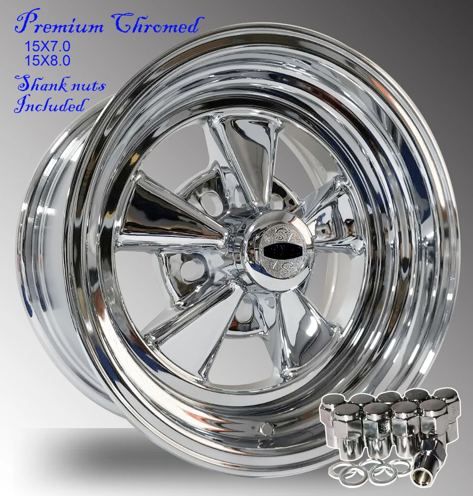 
15X7.0 15X8.0 CLASSIC WHEEL chormed wheel hand polish alloy wheel FOR Cargar 61C S/S Holden HQ HZ HX HJ 100% orginal 