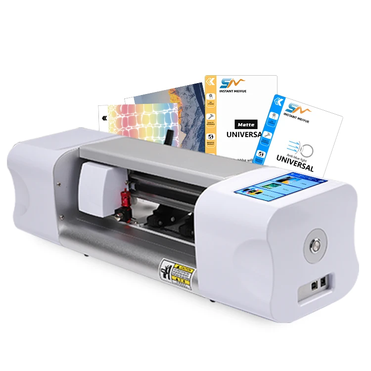 SM intelligent hydrogel TPU mobile phone  tempered glass screen protector film cutting machine for iPhone 14 Plus