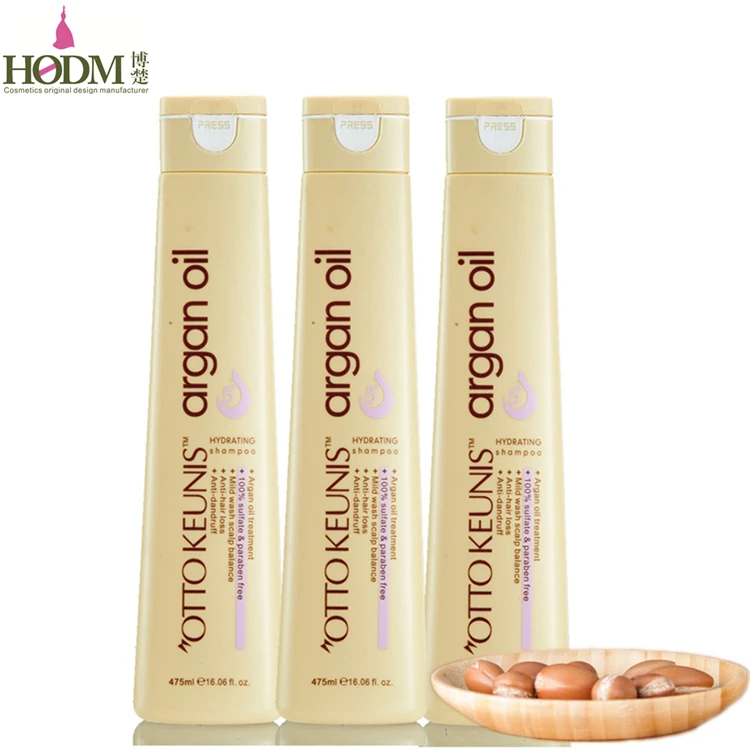 High Quality Private Label Sulfate Free Hair Care Products Argan Oil Anti Hair Loss Dandruff  Organic Shampoo