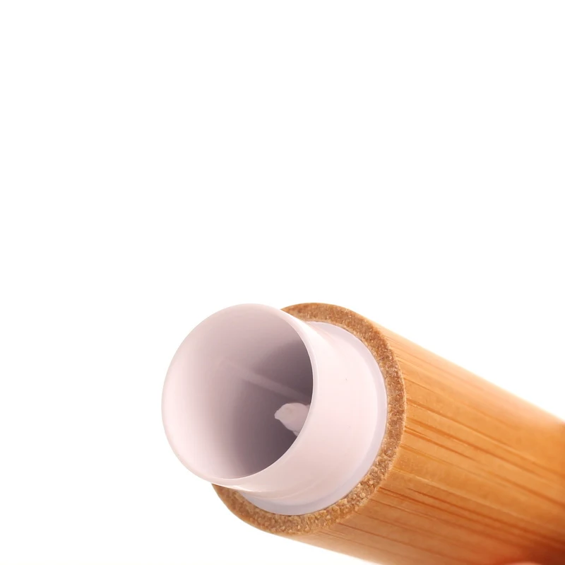 4.2g MOQ 10 pcs Custom Your Own Logo Lip Scrub Tube Bamboo Lip Balm Tube with Cheap Price Accept Printing Customization