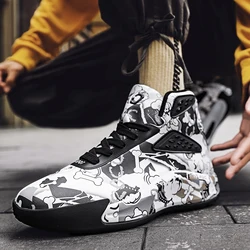 Wrap Design Stable Heel Basketball Shoes Comfortable Decompression Soft High-Top Sports Shoes