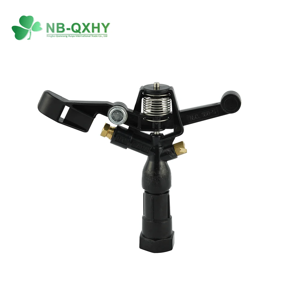 High Pressure Plastic Impulse Sprinklers Garden Lawn Watering Irrigation Sprinkler on Tripod Base
