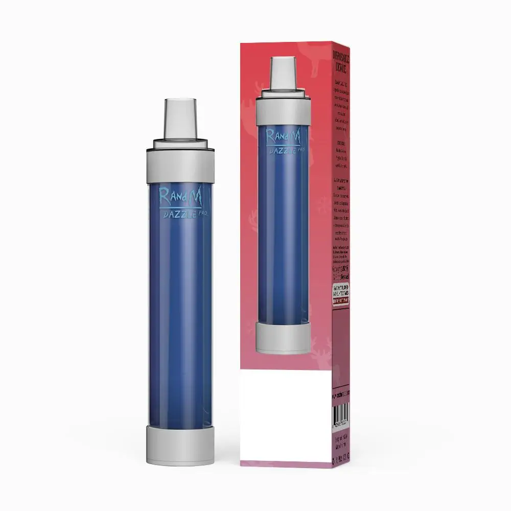 Authentic cigarette RandM Dazzle Pro Led Light Glowing 1100mAh rechargeable Disposable Pod Device RGB vape pen