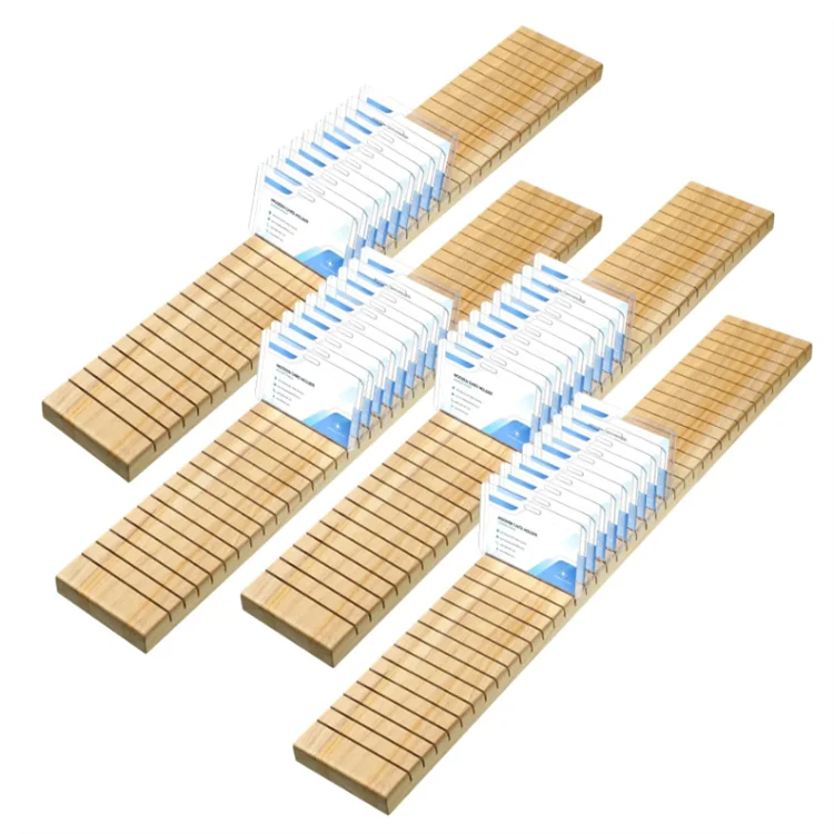 Badge Tray Organizer ID Tag Name Badge Plate Wooden Custom Badge Holder