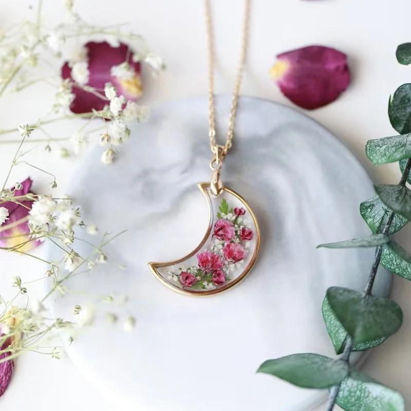 customized jewelry choker necklace Handmade hawaii Flower Moon Necklace 2023