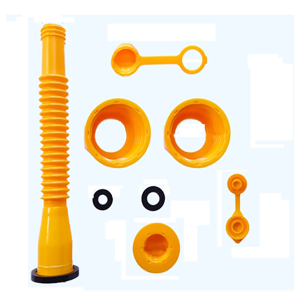 Gas Can Spout Replacement Gas Can Nozzle Hose Length is 8.1 in, Easier to us For most 1/2/5/10 gal oil cans