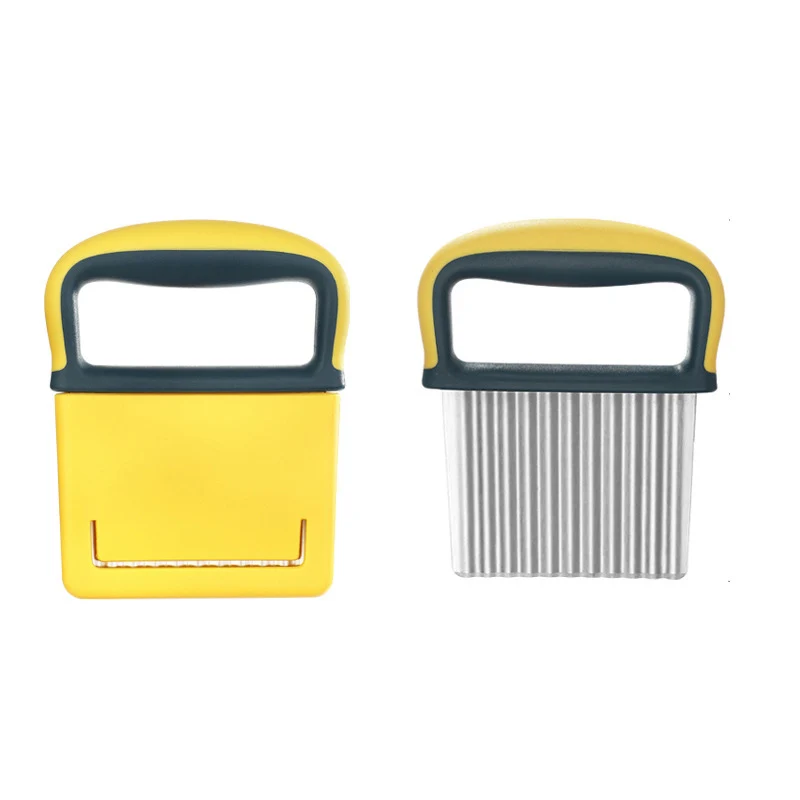 Kitchen tools stainless steel potato chips cutter manual potato slicer vegetable wave cutter