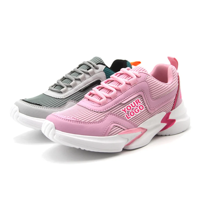 OEM ODM Brand customized 2023 trendy high heels sport shoes sneakers for women ladies