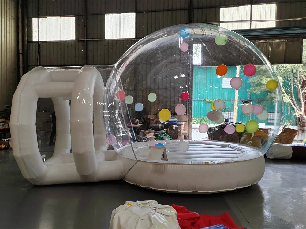 Kids Party Fun House Giant Clear Inflatable Crystal Igloo Dome Balloons Bubble Tent House Transparent Inflatable Bubble Home