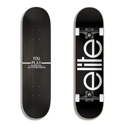 Скейтборд с кленовым палубом, уличная патина, 31 дюйм, для глубокого скейтборда, грузовика