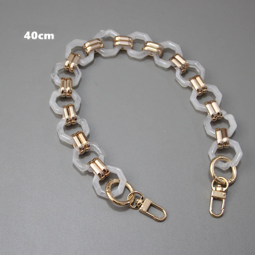 2022 Wholesale Vintage Colors Plastic Acrylic Purse Chains Strap DIY Phone Bag Chain Strap Handbag Straps Resin Chain For Bag