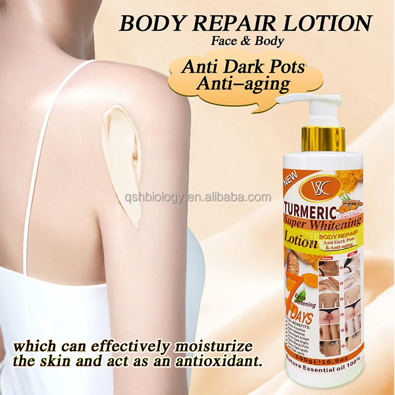 High Quality Turmeric Lotion Skin Care Whitening Cream Brightening Smoothing Moisturizer Nourishing Vitamin C Body Lotion