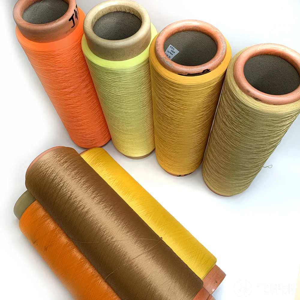 DTY 100D/144F red anti Bacterial Far infrared Heating polyester dope dyeing yarn high color fastness for T shirt fabric