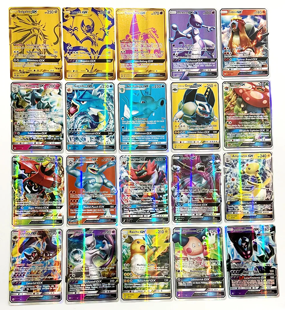 Немецкие карты Pokemon Deck GX V Vmax Vstar торговая карточная игра новая оптовая продажа