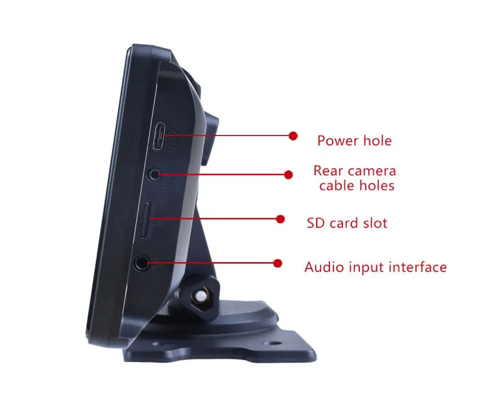 6.86 Inch Wireless CarPlay Monitor IPS Screen Android Auto Touch Screen WIFI FM BT 5.0 Rearview Dash Cam Multimedia Player AUX