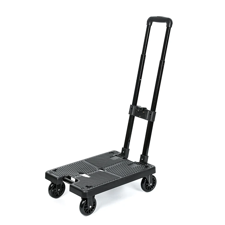Commercial Portable Tool Big Wheel Platform Collapsible Fold Luggage Hand Cart Trolley For The Airport