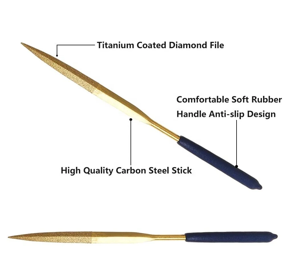 TIN Coating Diamond File Include Round Needle Files