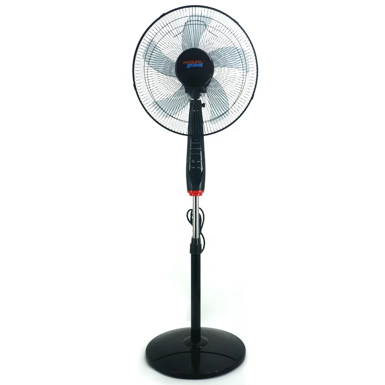 5 Blades hot selling new design good quality industrial office floor round base plastic grill modern electric stand fan