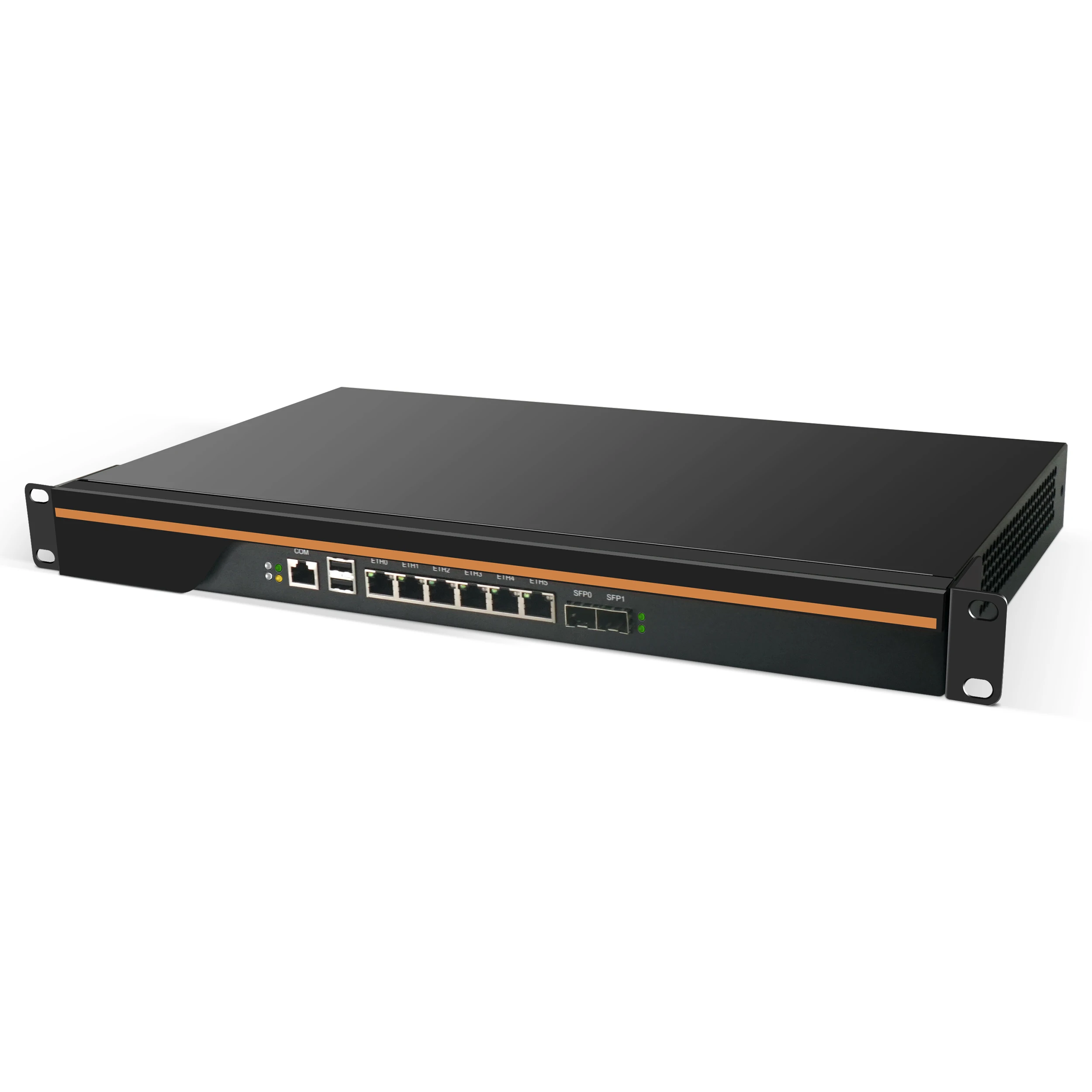 BKHD C3758 8 Core 8 Threads 6 Gigabit Ethernet 2 10G SFP 1U X86 Pfsense Modems Portable Opnsense Internet 4G Lte Router Firewall