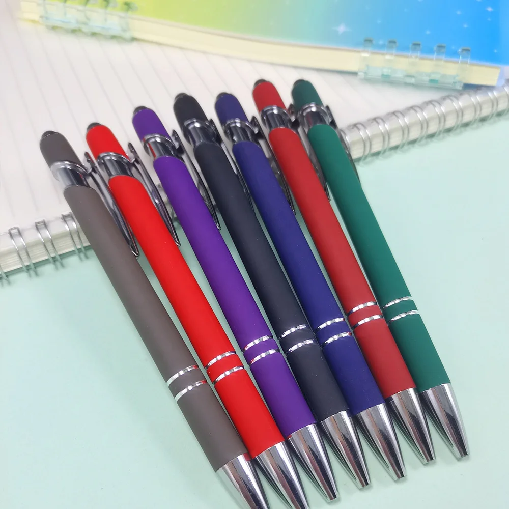 DASHENG Best Cheap Promotional Metal Biro Touch Screen Ballpoint Pens With Customized Logo Click Pen