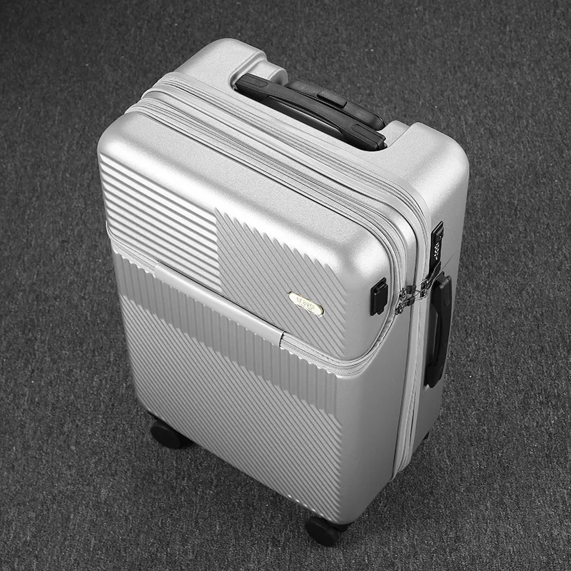 Front opening hard shell trolley luggage suitcase valise voyage with TSA lock  Trolley Luggage For Business Travel