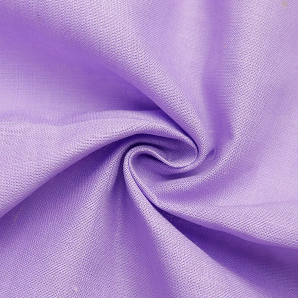 New linen cotton fabric cheap stock 110gsm 80% ramie 20% cotton blended ramie cotton fabric