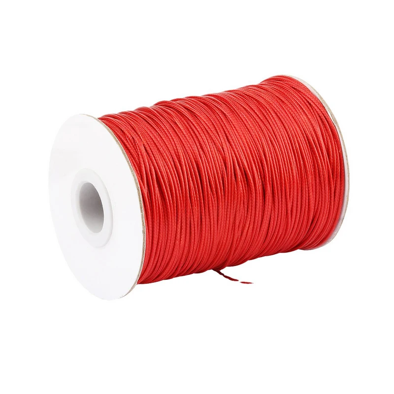 Multiple colors 2.5mm thick in stock waxed polyester lacing string cord on roll for bracelet necklace waxed cord