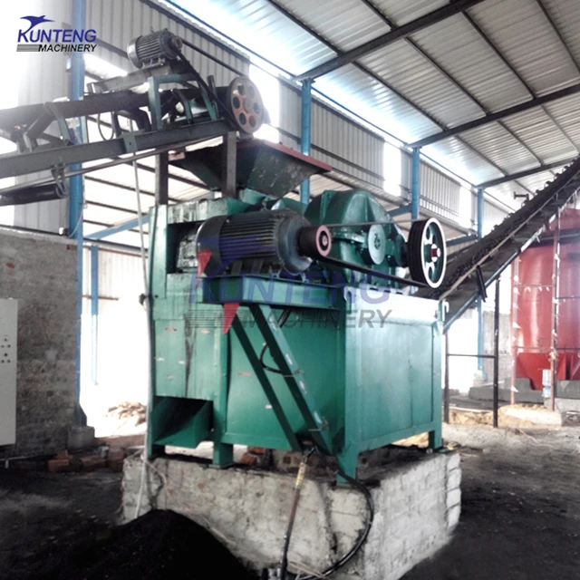 China Manufacturer Ball Pressing Machine For Pulverized Charcoal Coal Powder New Design Rice Wood Husk Charcoal Making Machine
