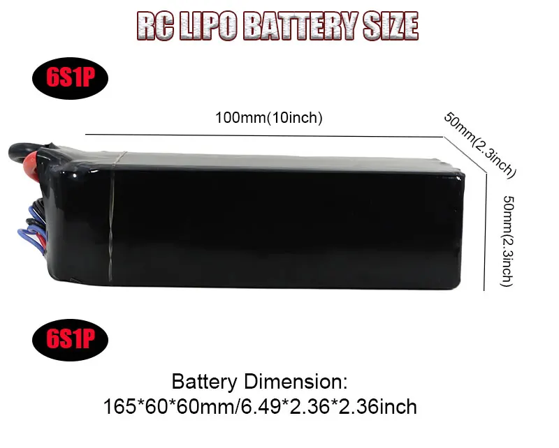 Aircraft Drone Batteries 6S 40C 10000mAh 22.2V Lipo Battery for Agricultural Drone Battery