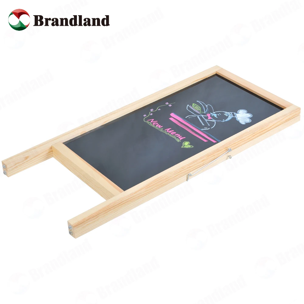 Custom size Freestanding Wooden A Frame Double Sided Chalkboard for Tabletop Menu Board