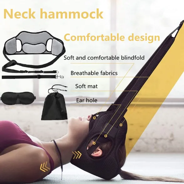 DAVI Neck Pain Head Hammock for Headache Neck Support Portable Relieves Back and Shoulder Pain Without Stand