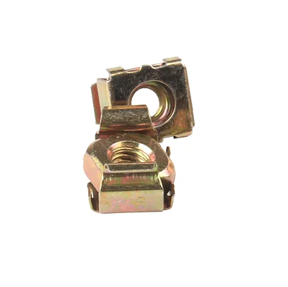 Yellow Zinc Plated/Galvanized Cage Nut With Earth Continuity YJT 3031