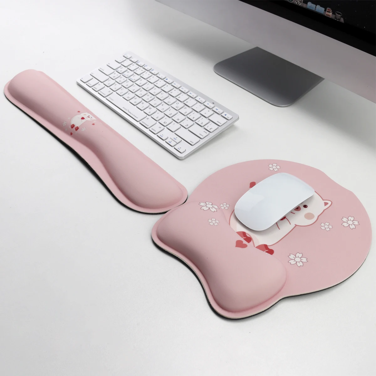 Wholesale Factory Price Mouse Pad Support Memory Foam Set Best For Work Office Gaming