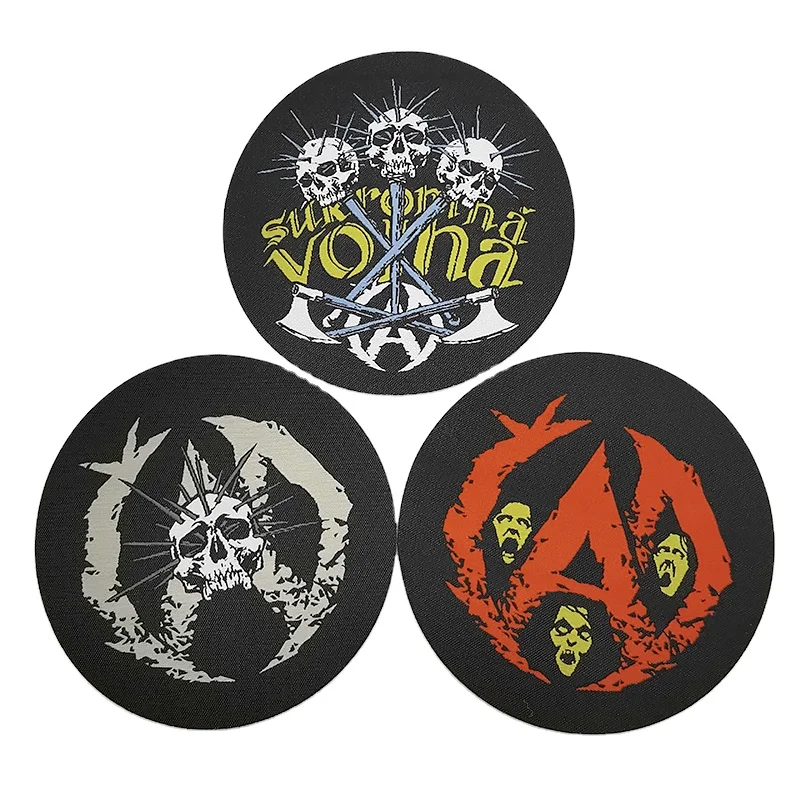 Fashion Decoration Fabric Embroidery Textile Woven Police Label Garment Clothing Accessories Embroidered Patch for Promotion Gif