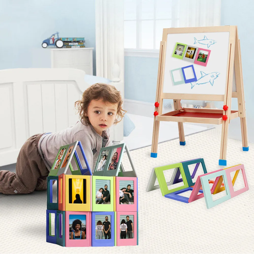 New Mini Instant Camera Photo frame Fridge Magnet Lovely Fujifilm Instax 3 Inch Photographics Frame Refrigerator Magnetic Photo