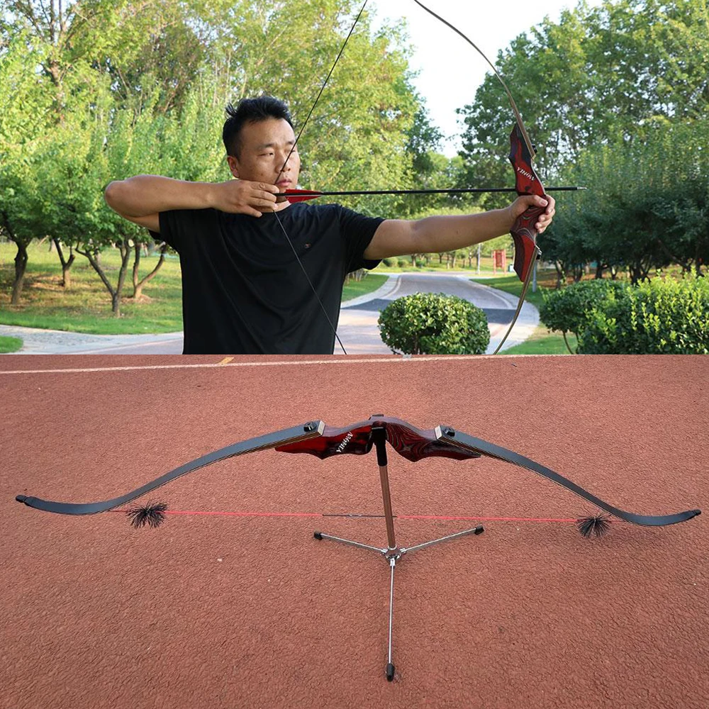 High Quality 20-50lbs Outdoor Hunting Archery Recurve Bow Technical Wood Split Recurve Compound Bow Other Shooting Product
