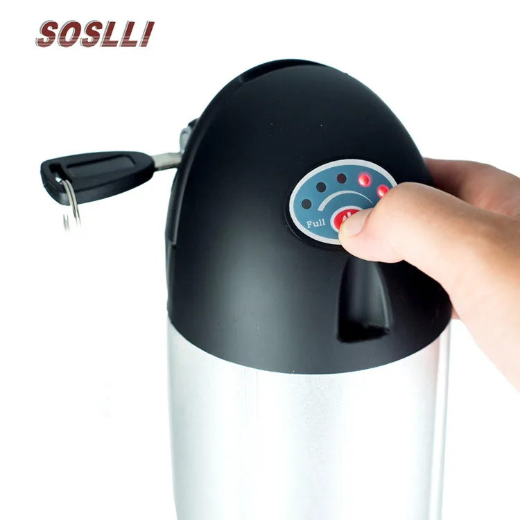 36V 10.4Ah lithium Ion battery pack with water bottle kettle case for electric bicycle