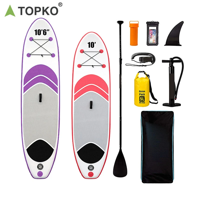 TOPKO surfboard custom rescue paddle board oem sup board