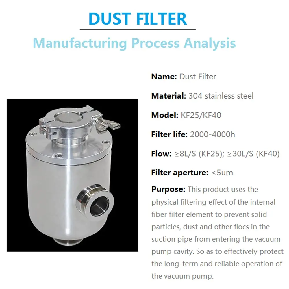 KF Vacuum Pump Suction Dust  Filter