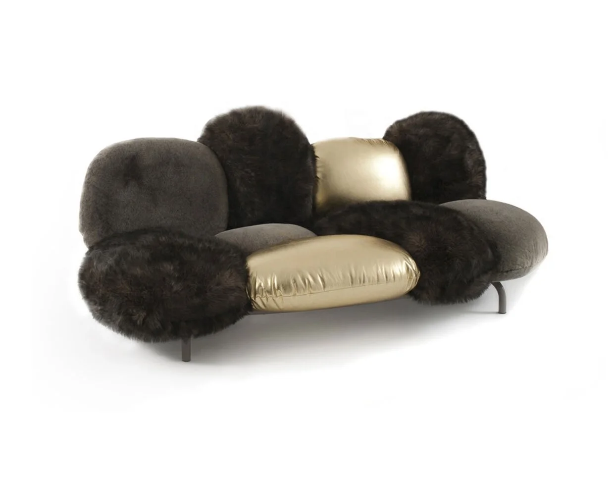 MEIJIA China High Quality Sectional Sofa Cute Shape Multicolor Plush Fabric Comfortable Soft Living Room Sofas