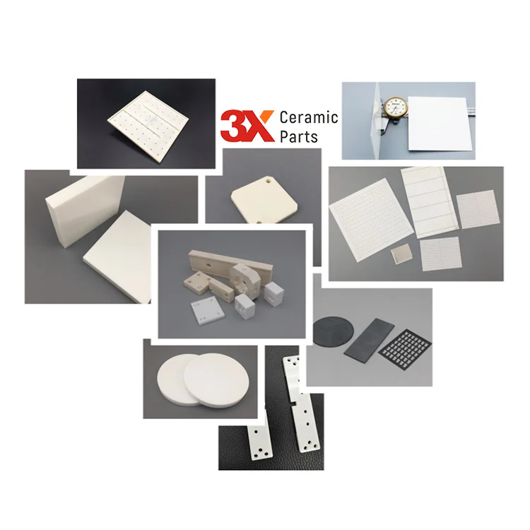 3X Ceramic Parts ODM OEM CNC Machinable Plate Advanced Component Zirconia Substrate Manufacturer Custom 99 Alumina Ceramic Sheet