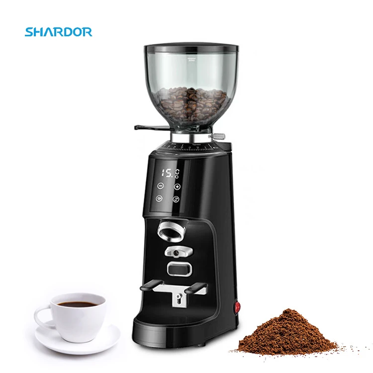 Heavy Duty Conical Commercial Grinder Stainless Steel Burr Grinder Espresso Drip Pour Over Electric Coffee Grinder