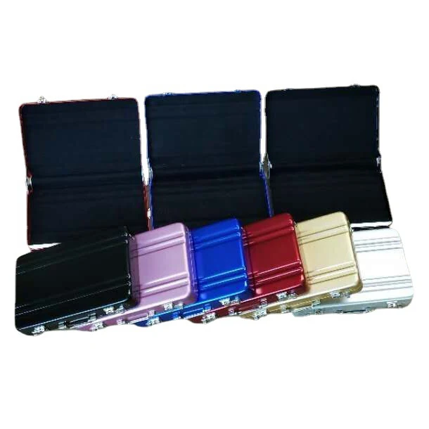 2024 Wholesale Briefcase Business Card Holder Bulk Aluminum Card Wallet Funky Wallet Card Cases