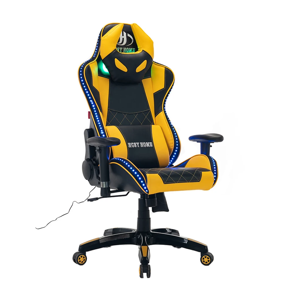 Multi-Color RGB LED Lighting Ergonomic Gaming Chair for gamer