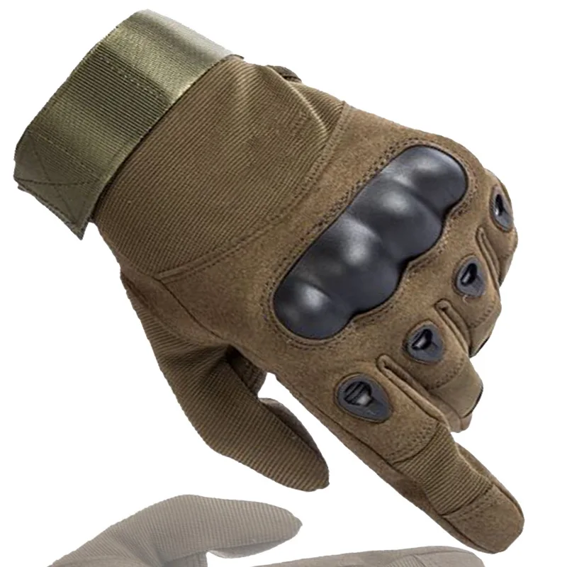 Full Finger Rubber Hard Knuckle  Hunting Shooting Outdoor Military Tactical Gloves